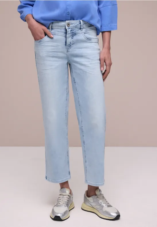 Thumbnail - Street One Mid Waist Straight Leg Jeans im Casual Fit