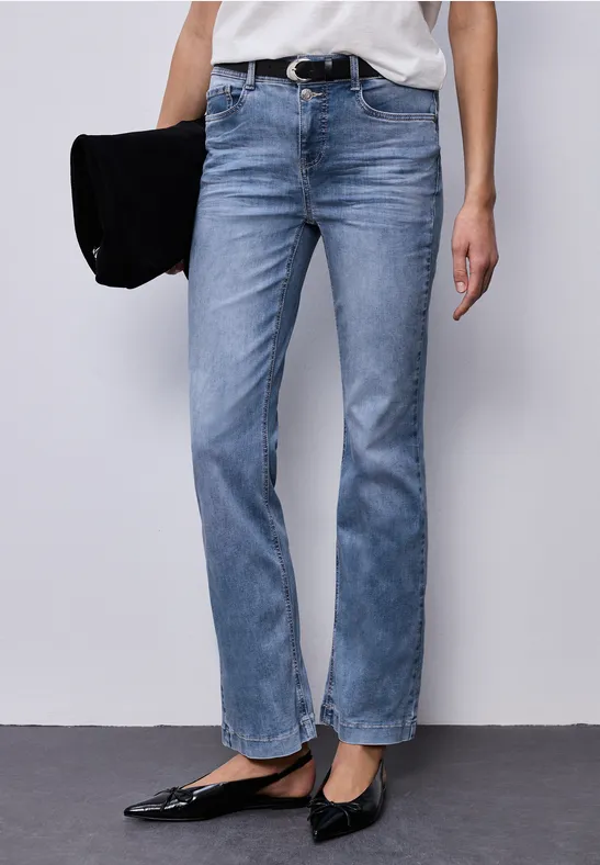 Thumbnail - Street One Frauen Bootcut Jeans in Blau, Gr: 31
