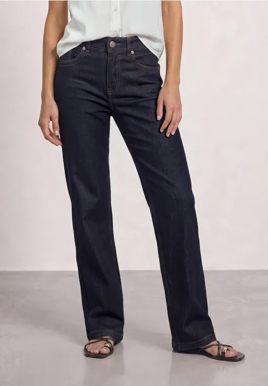 High Waist Wide Leg Jeans im Loose Fit