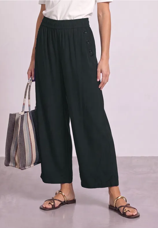 High Waist Wide Leg Hose im Loose Fit