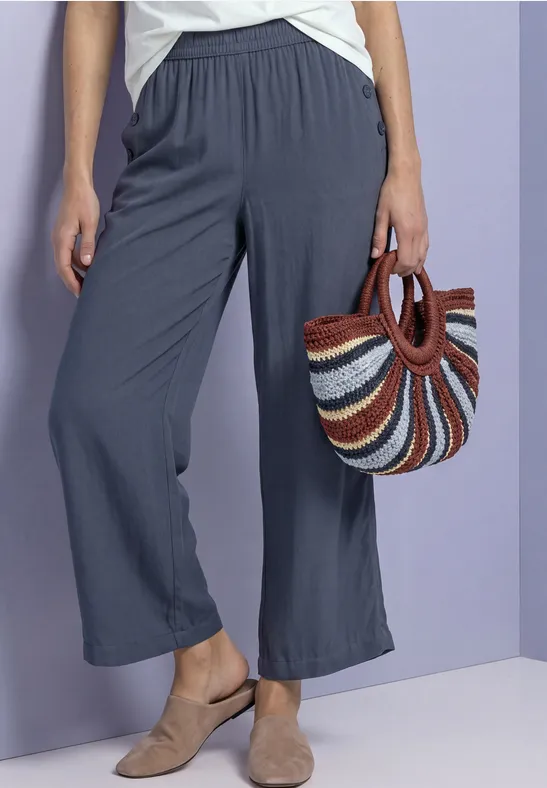 High Waist Wide Leg Hose im Loose Fit