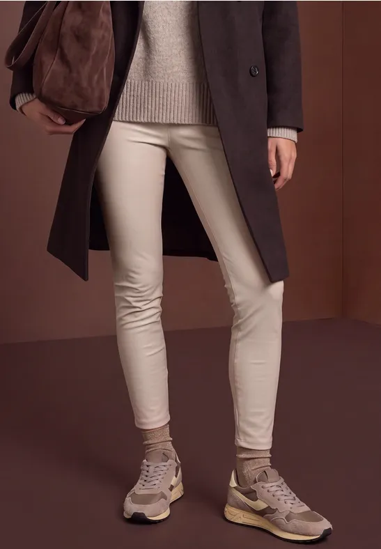 Legging in leerlook