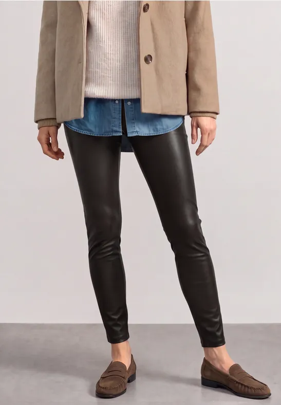 Legging in leerlook
