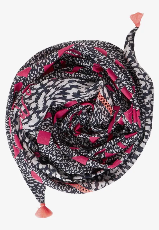 Foulard Triangulaire Grand Format Lilano Laine Soie 70% Laine KbT 30% Soie - 110x50 Cm Enfant
