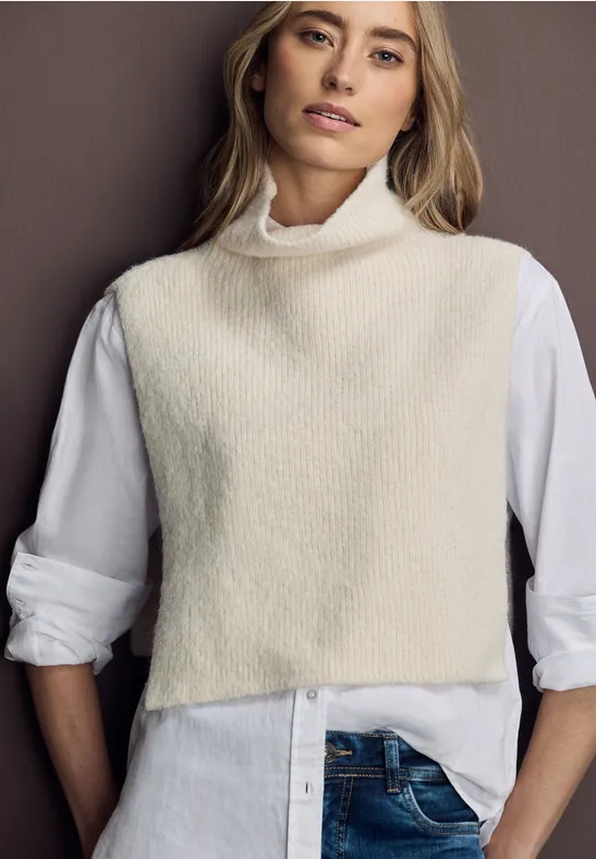 Street One Frauen Unterzieh-Kragen in Weiß, Gr: One size