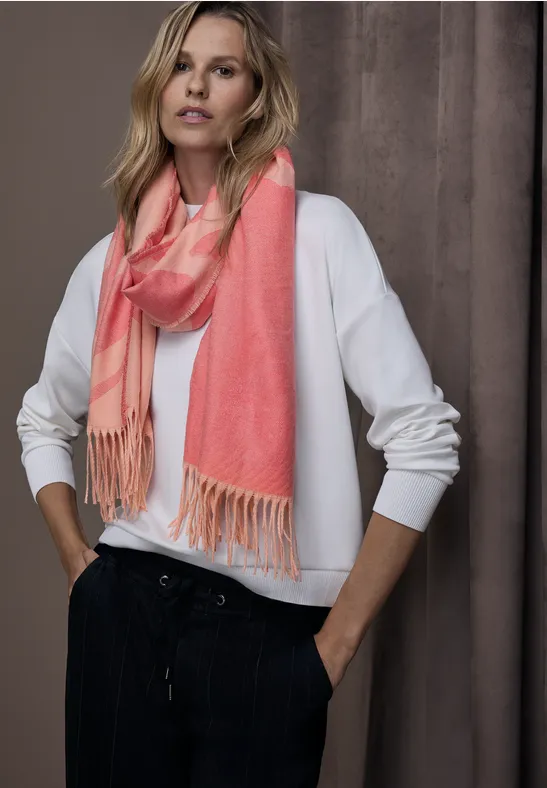 Cosy jacquard sjaal