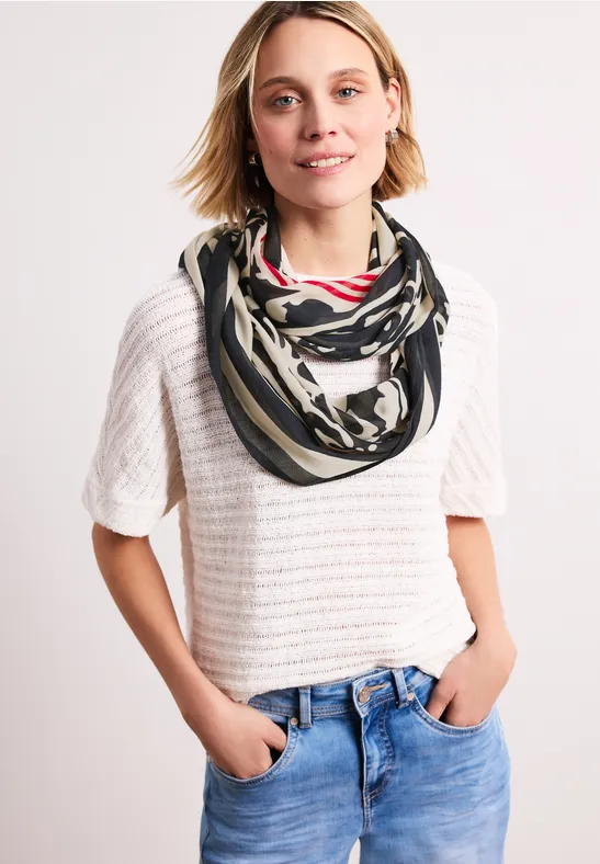 Modal lussjaal met print