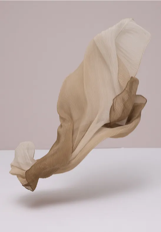 Langer Schal mit Farbverlauf