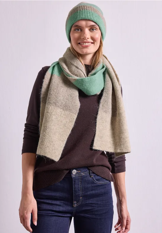 Schal mit Colorblock-Muster