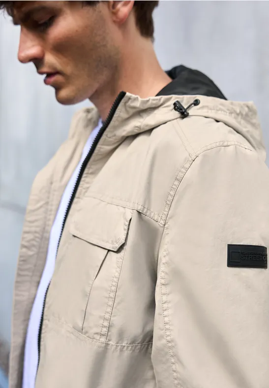 Thumbnail - Street One MEN Männer Leichte Baumwolljacke in Weiß, Gr: M