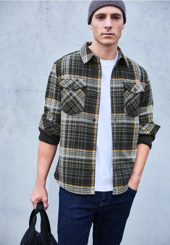 Thumbnail - Overshirt mit Fleece-Futter
