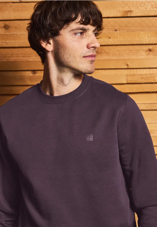 Thumbnail - Street One MEN Männer Crewneck Sweatshirt in Rot, Gr: L