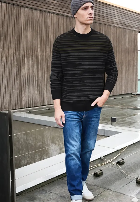 Thumbnail - Strukturstreifen Pullover