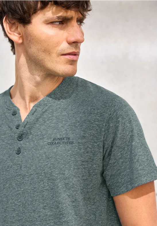 Melange Henley T-Shirt