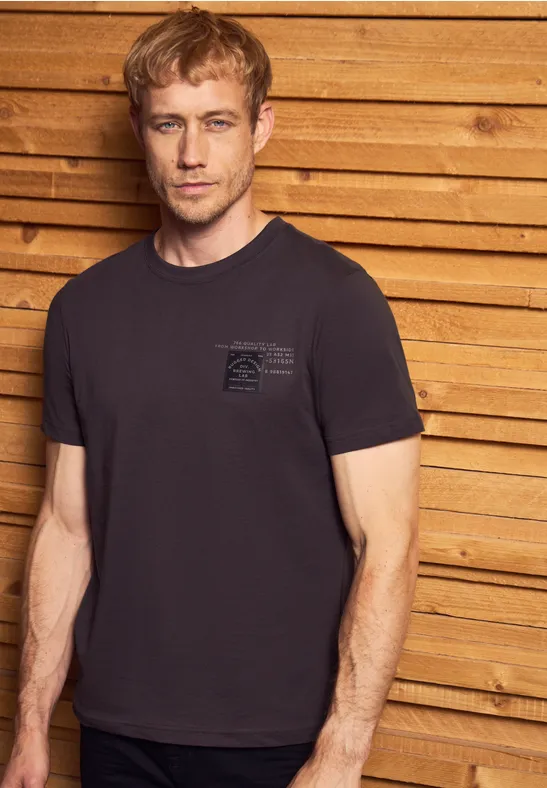 Thumbnail - Street One MEN Männer T-Shirt mit Print in Rot, Gr: L