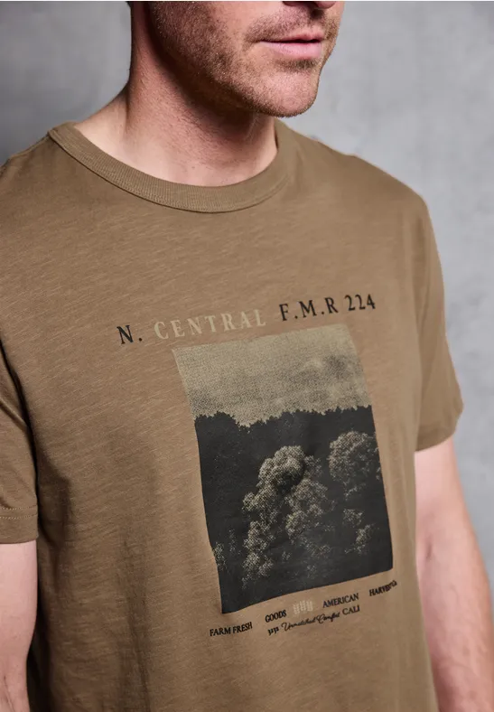 Thumbnail - Slub T-Shirt mit Fotoprint