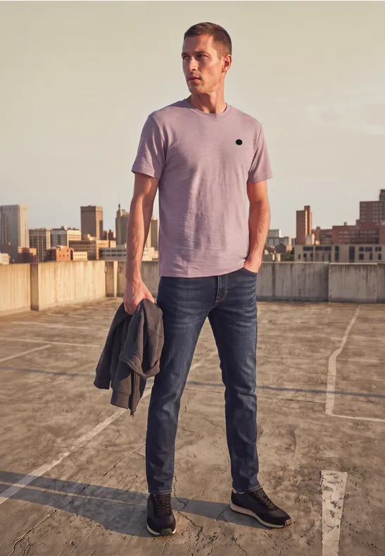 Cosy Slub T-Shirt mit Struktur