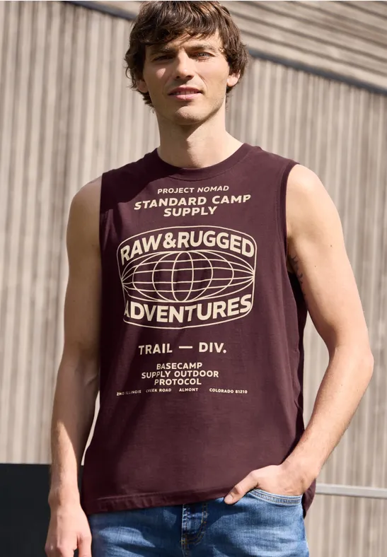 Tank Top mit Rundhals und Fotoprint