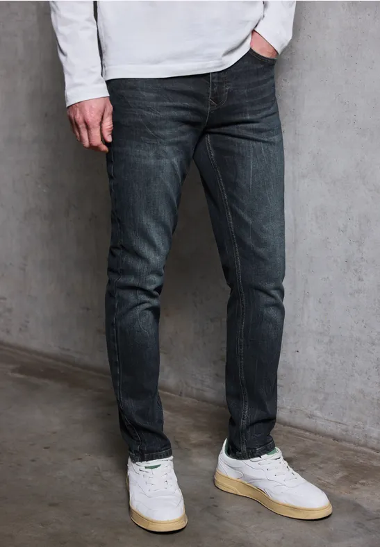 Thumbnail - Street One MEN Männer Jeans im Regular Fit in Blau, Gr: 36