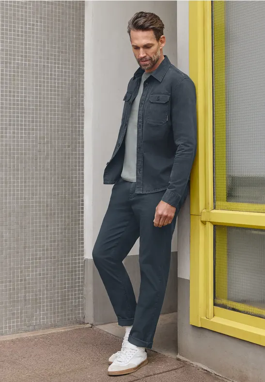 Thumbnail - Street One MEN Männer Jersey Chino in Blau, Gr: 28