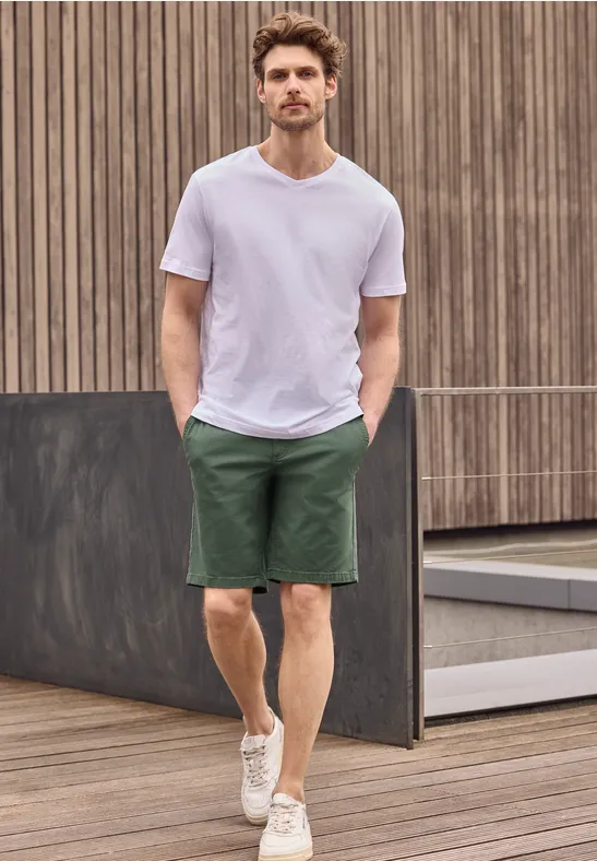 Thumbnail - Street One Chino Shorts im Regular Fit mit Taschen