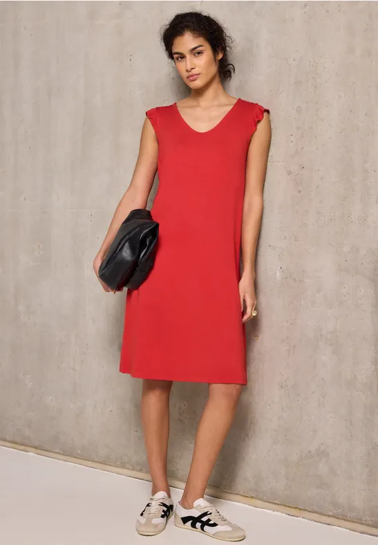 Thumbnail - Street One Studio Frauen Jersey-Kleid in Rot, Gr: 36