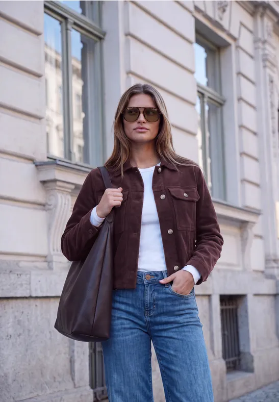 Overshirt in Unifarbe