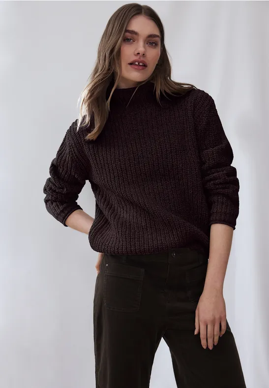 Thumbnail - Street One Studio Frauen Turtleneck Pullover in Lila, Gr: 38