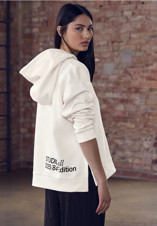 Thumbnail - Loose Fit Hoodie mit Artwork