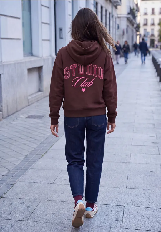 Sweatshirt im Loose Fit mit Printdetails