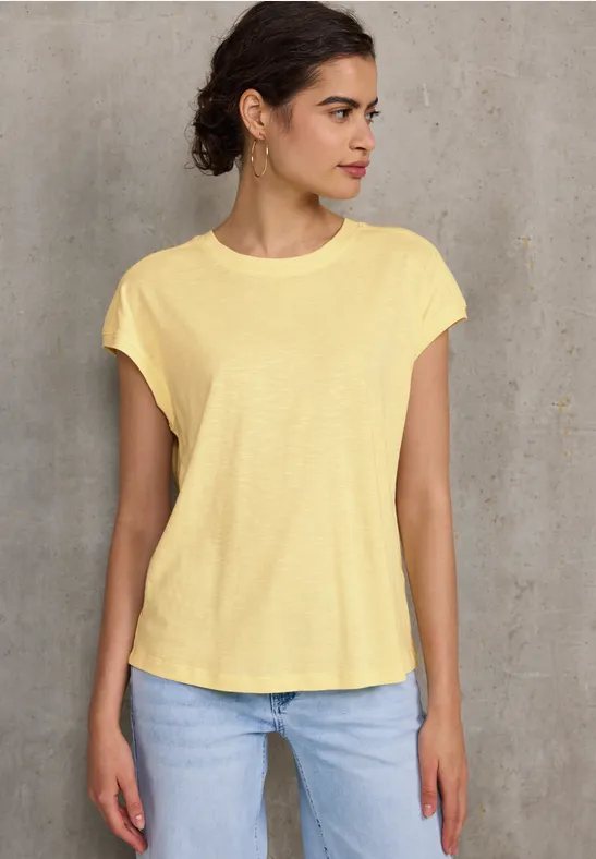 Thumbnail - Street One Studio Frauen Shirt mit Schulterdetail in Gelb, Gr: 42