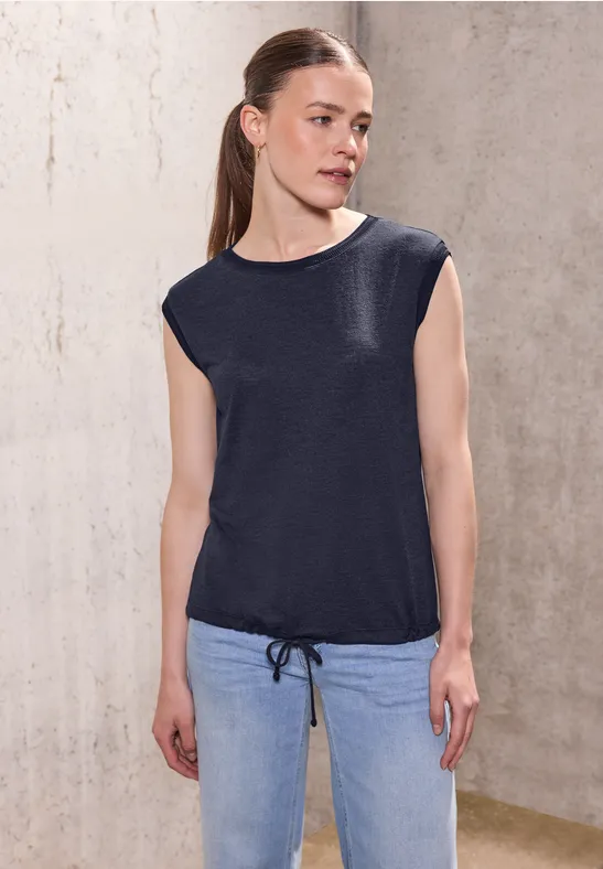 Thumbnail - Street One Leinen-Look Shirt mit Tape