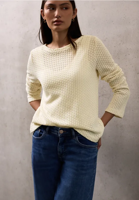Strick-Look Shirt