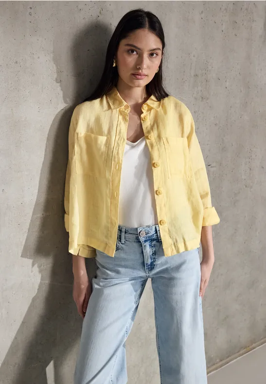 Thumbnail - Leinen-Hemdbluse