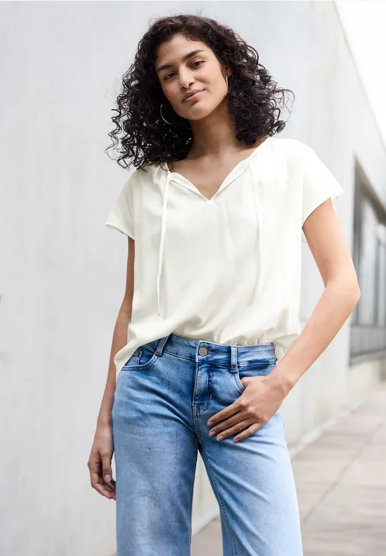 Street One Studio Blouse met rimpels