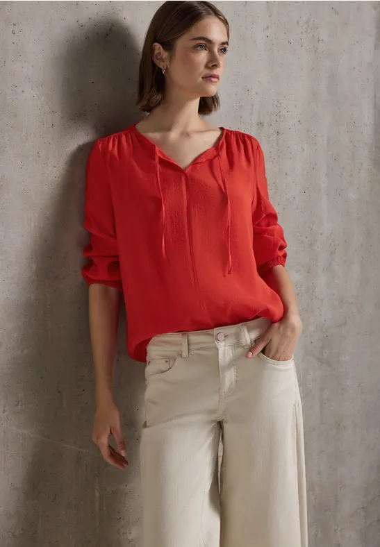 Thumbnail - Street One Studio Frauen Tunika in Unifarbe in Rot, Gr: 40