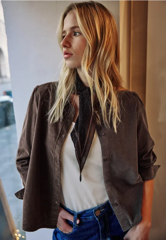 Street One Studio Corduroy overhemd blouse -