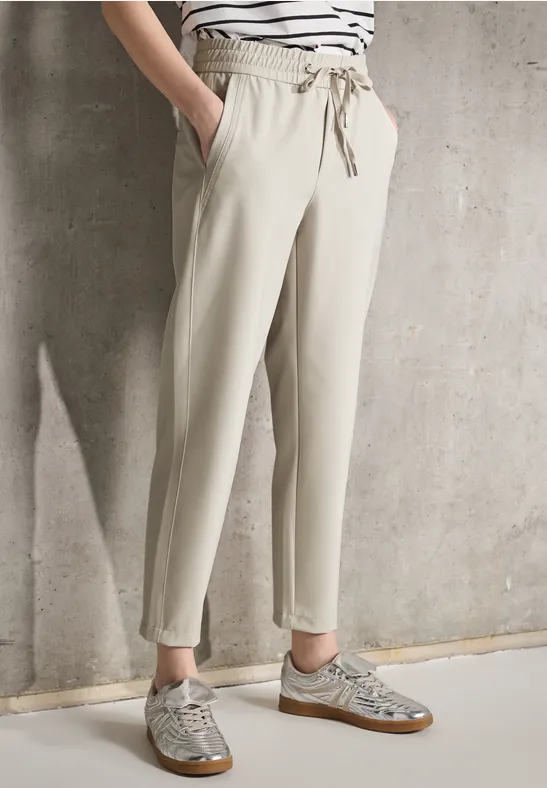 Thumbnail - Street One Studio Frauen Chino Joggpants in Beige, Gr: 40