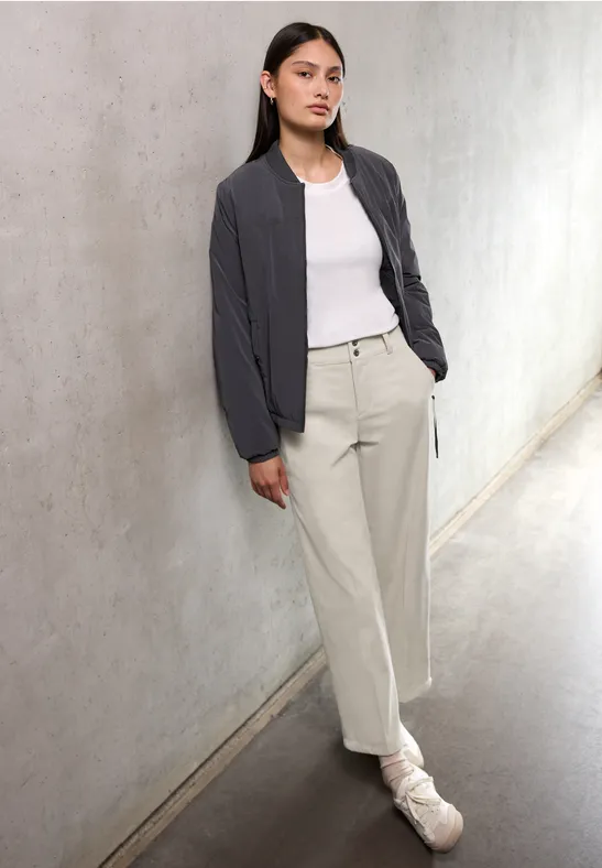 Thumbnail - Street One Studio Frauen Straight Leg Cordhose in Beige, Gr: 46