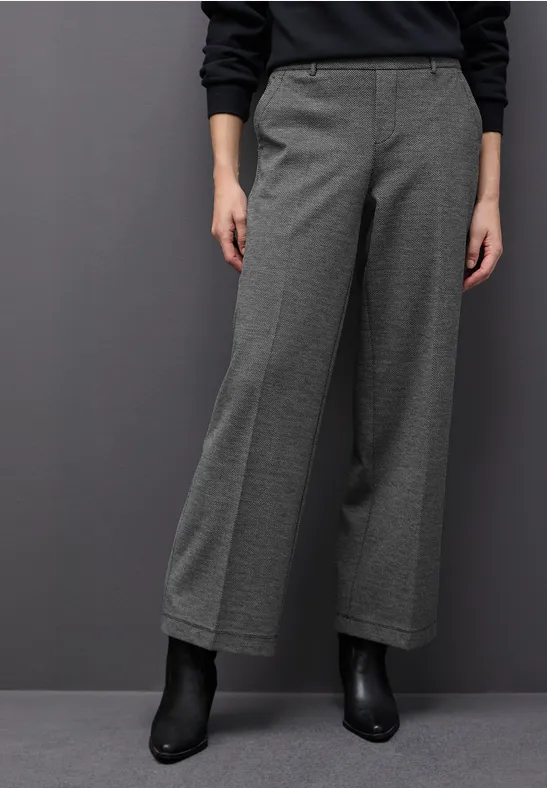 Thumbnail - Wide Leg Herringbone Hose