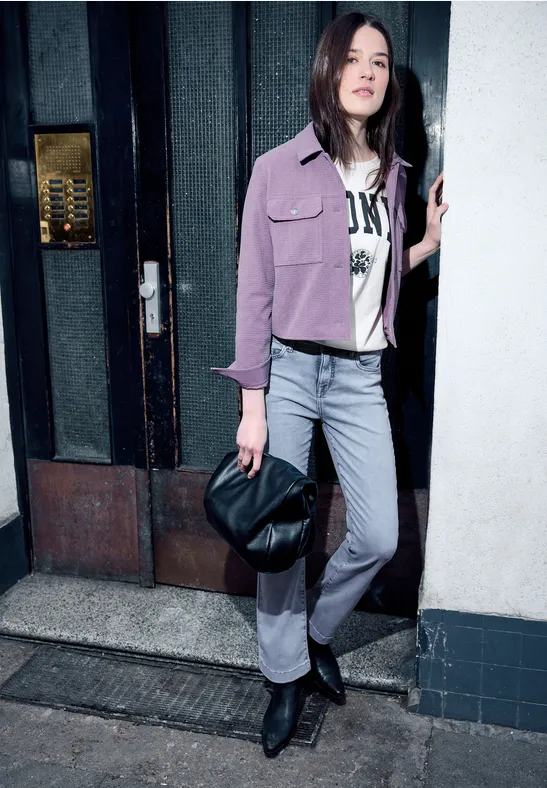 Thumbnail - Street One Studio Frauen Bootcut Jeans in Blau, Gr: 28