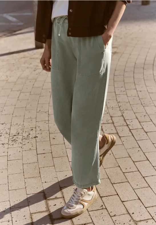 Thumbnail - Street One Mid Waist Straight Leg Hose im Loose Fit