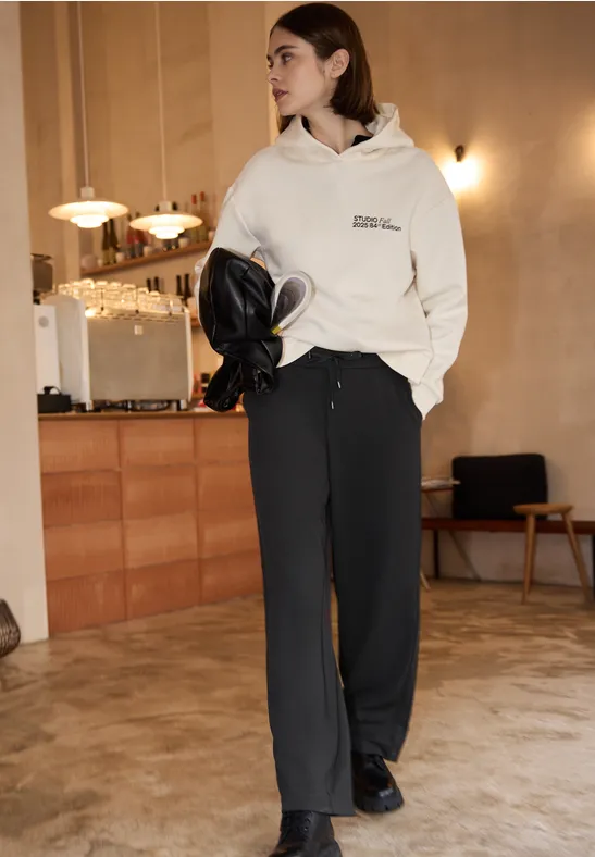 Street One Straight Leg Hose female Schwarz