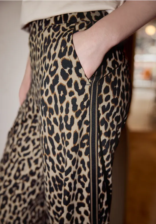 Street One Studio Frauen Wide Leg Hose in Schwarz, Gr: 34