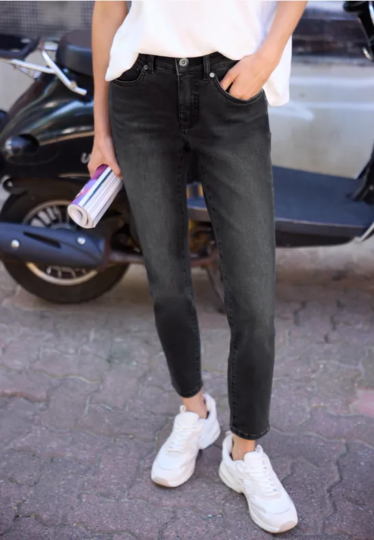 Mid Waist Skinny Leg Jeans im Skinny Fit