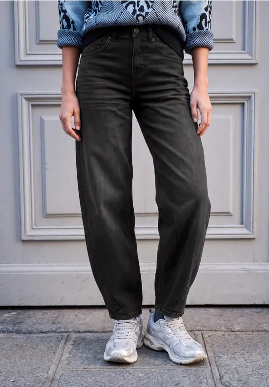 Relaxed Barrel Leg-jeans met Loose Fit