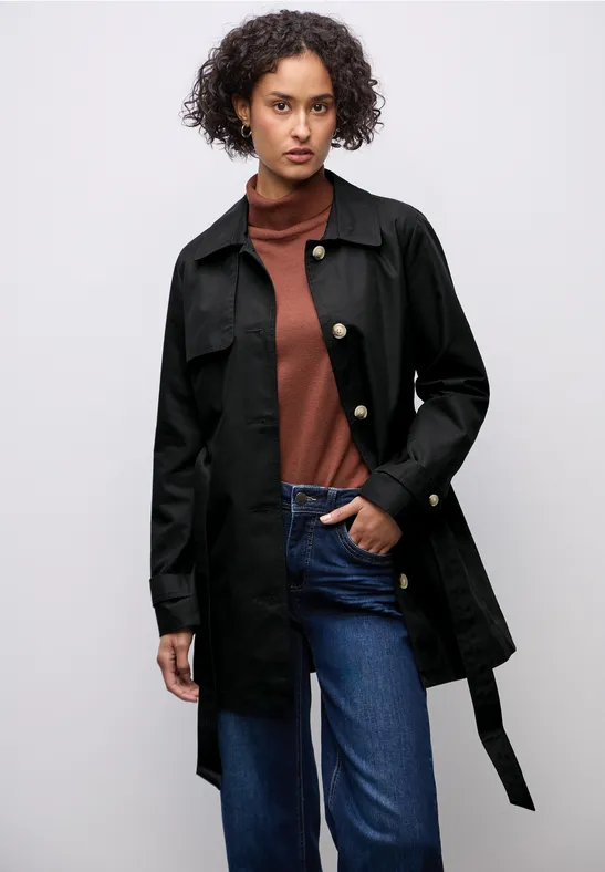 Trench-coat moderne pour femmes en Marron