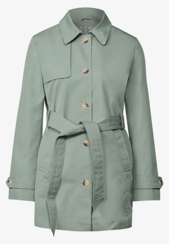 STREET-ONE Klassischer Trenchcoat für Damen in Schwarz | STREET-ONE STREET-ONE Klassischer Trenchcoat für Damen in Schwarz | STREET-ONE