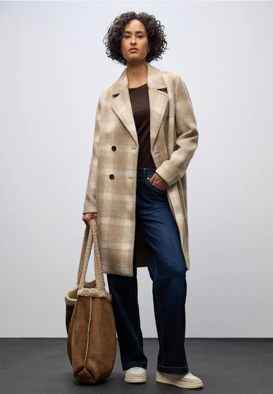 Karierter Reversmantel