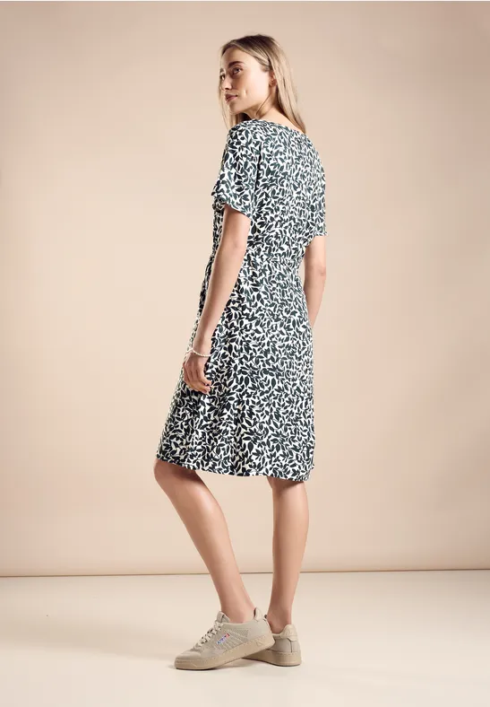 Shirt met chiffon detail voor dames in Zwart